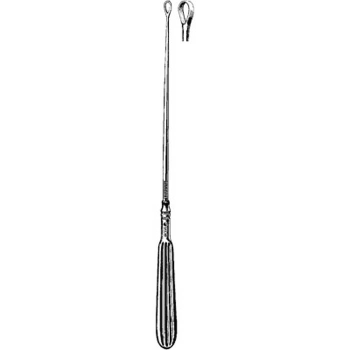 Sklar - 90-5710 Uterine Curette Sklar® Holden 10-3/4 Inch Length Fluted Handle Extra Small Tip Semi-Sharp Small Loop Tip