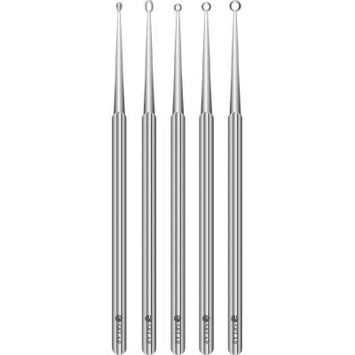 Sklar - 96-1035 Ear Curette Set Sklar® 5-3/4 Inch Length Solid Round Handle Assorted Tip Sizes