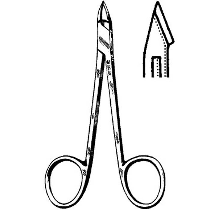 Sklar - 97-1238 Tissue Nipper Straight Jaws 4 Inch Length