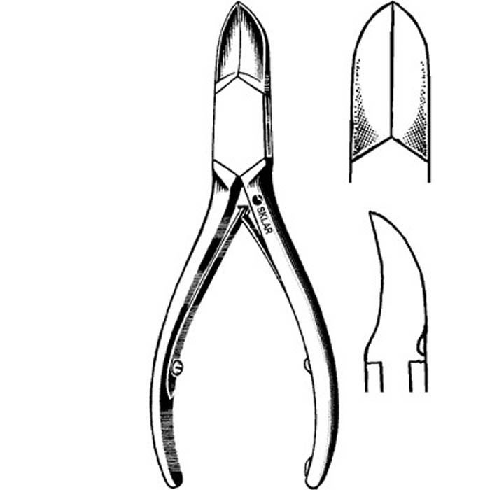 Sklar - 97-1309 Nail Nipper Concave Jaw 5-1/2 Inch Length German Stainless Steel