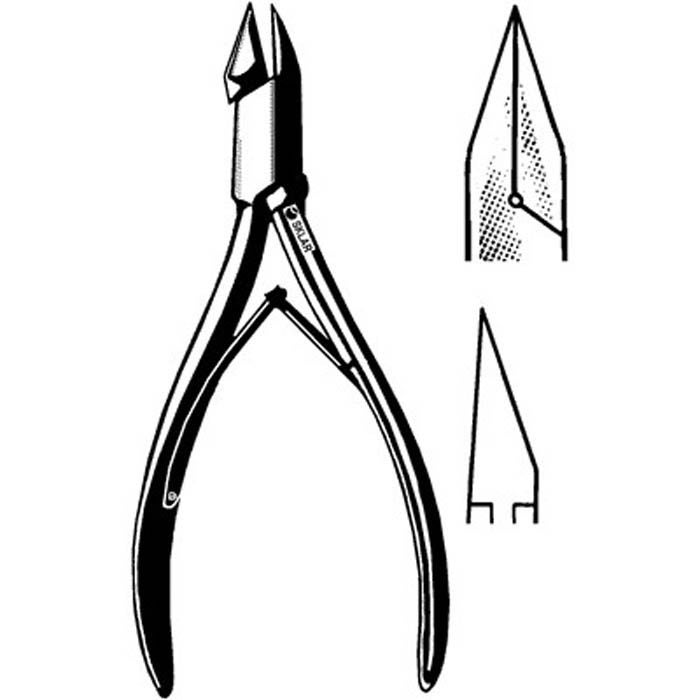 Sklar - 97-1663 Nail Nipper Straight Jaws 6 Inch Length German Stainless Steel