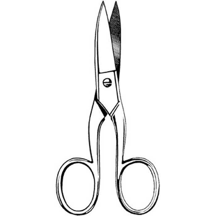 Sklar - 98-496 Toenail Scissors Merit™ Straight Jaws 4-1/2 Inch Length Stainless Steel