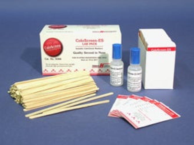 Helena Laboratories - 5086 Cancer Screening Test Kit ColoScreen® ES Lab Pack Fecal Occult Blood Test (FOBT) 100 Tests CLIA Waived