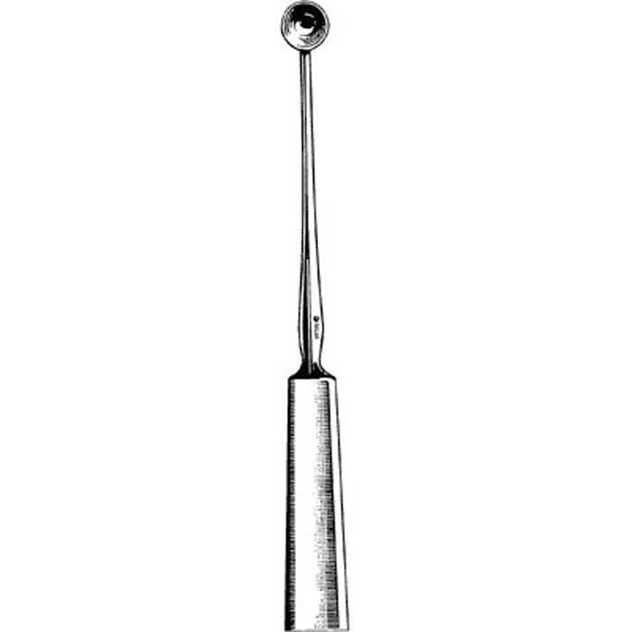 Sklar - 65-3170 Chalazion Curette Sklar® Meyhoefer 5 Inch Length Solid Flat Handle Size 0 Tip Straight Round Cup Tip
