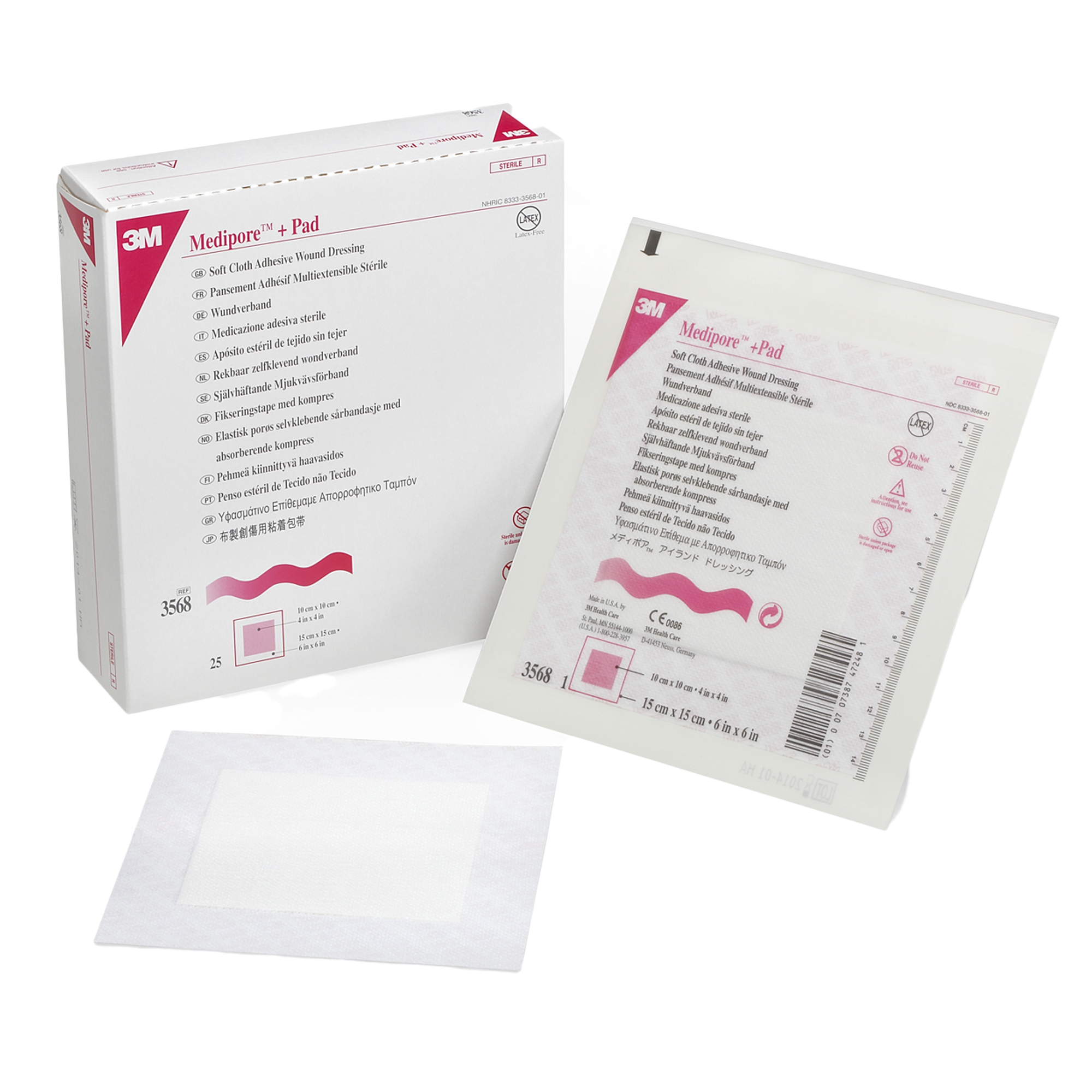 Solventum Corporation - 3568 3M™ Medipore™ Adhesive Dressing