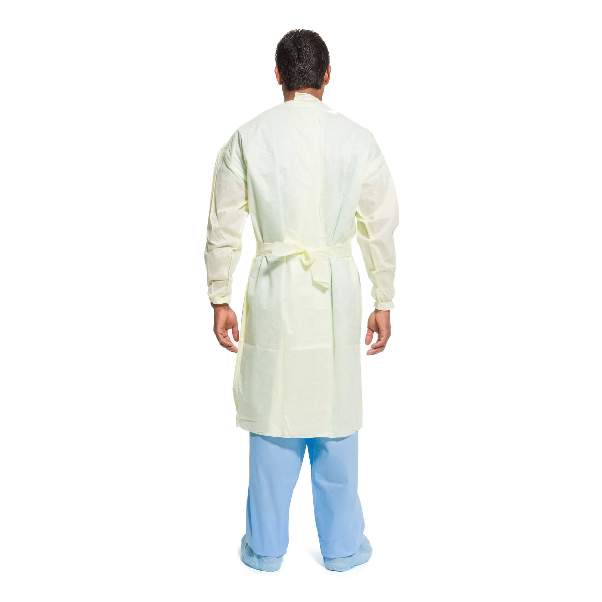 O&M Halyard Inc 69979 - Halyard Protective Procedure Gown, Large, Yellow - 1/Each, 10/Pack, 100/Case