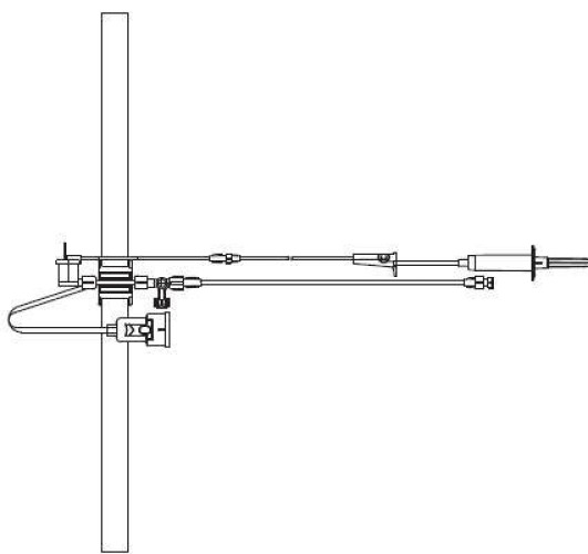 ICU Medical - 425830405 Endocavity Transducer 9 Inch Tubing, 3 ml / Hr Squeeze Flush Device, Microdrip Chamber, Disposable Transducer, 3 Way Stopcock