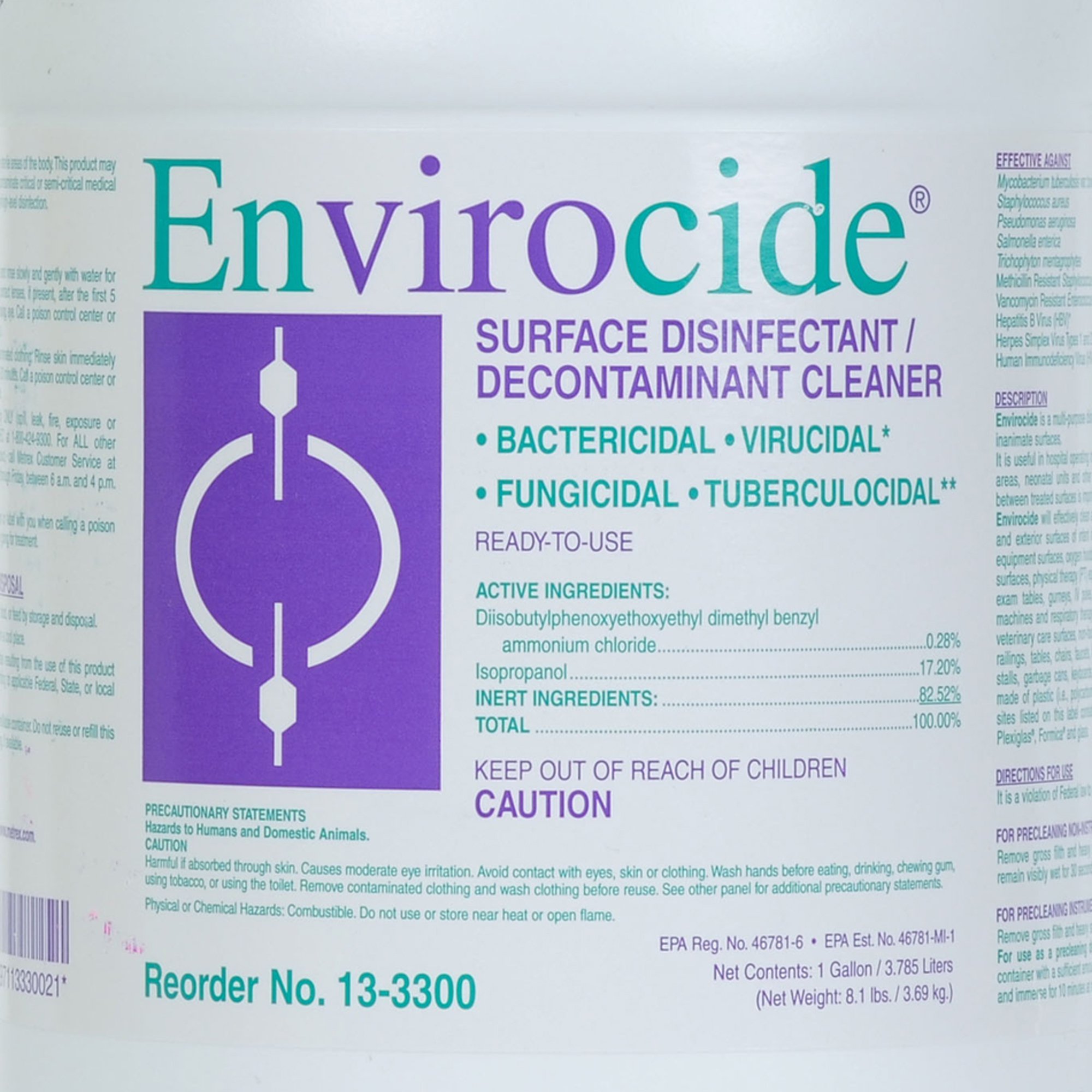Metrex Research - 13-3300 Envirocide® Surface Disinfectant Cleaner