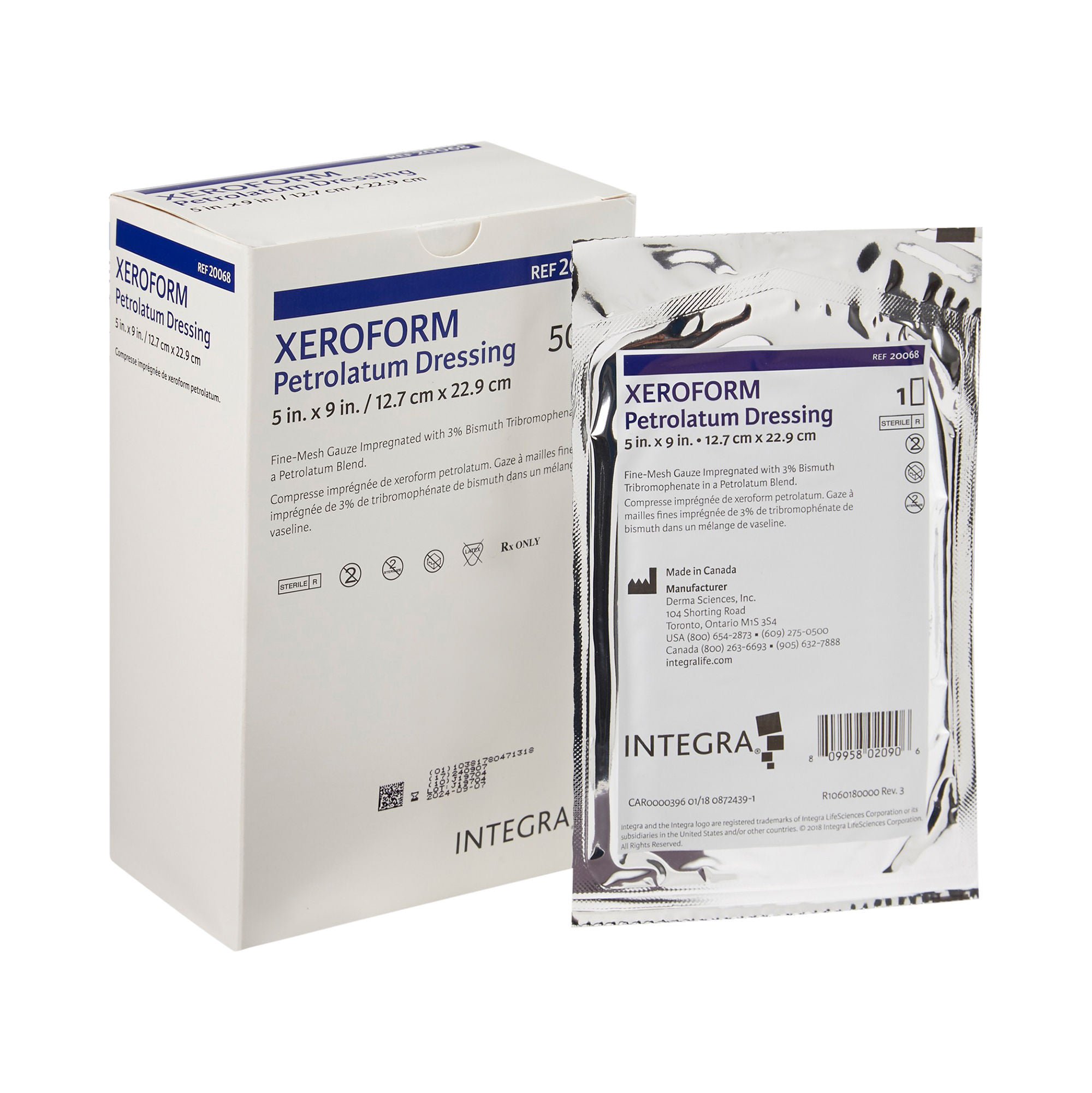 Gentell - DKC20068 Xeroform Petrolatum Impregnated Dressing
