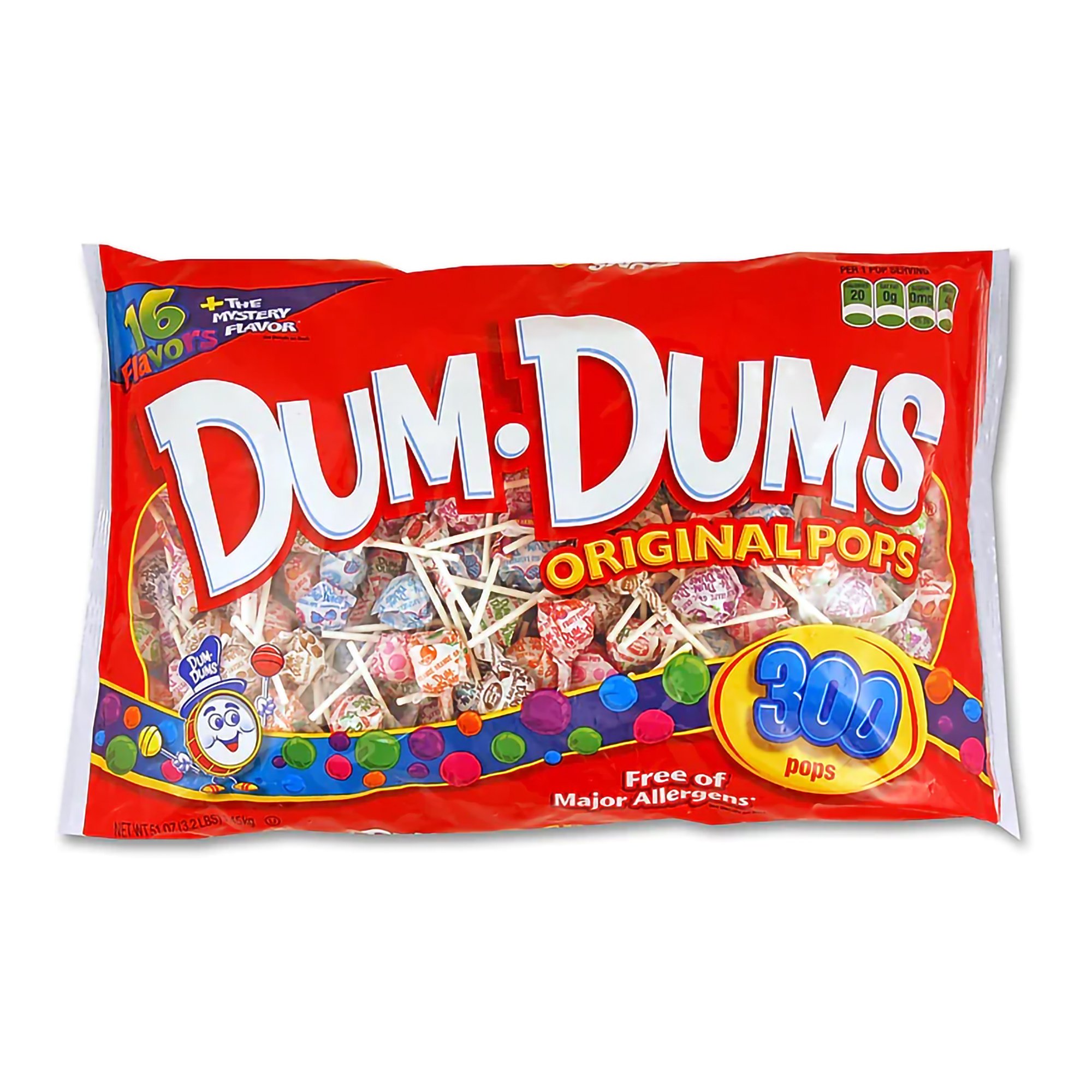 Spangler Candy Company 00060 - Dum Dums® Lollipop - 300/Bag, 2400/Case