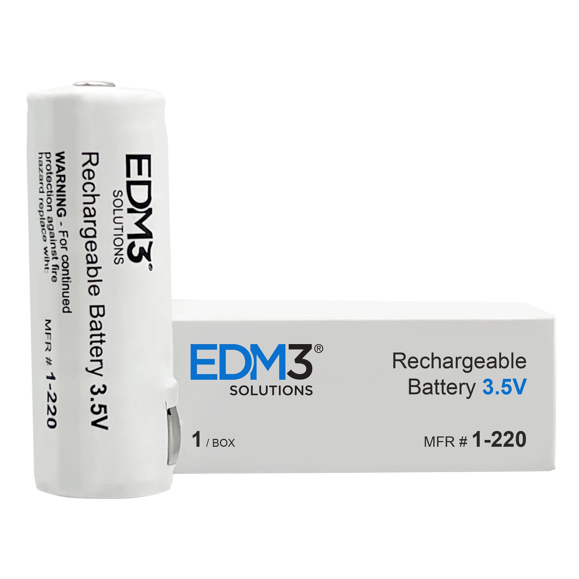 EDM 3 LLC - 1-220 Diagnostic Battery HealthLink® NiCd Battery For Diagnostic Sets / Audioscopes / Pneumochecks / Pocketscopes / CompacSets / Microtymps / Microtymp 2s