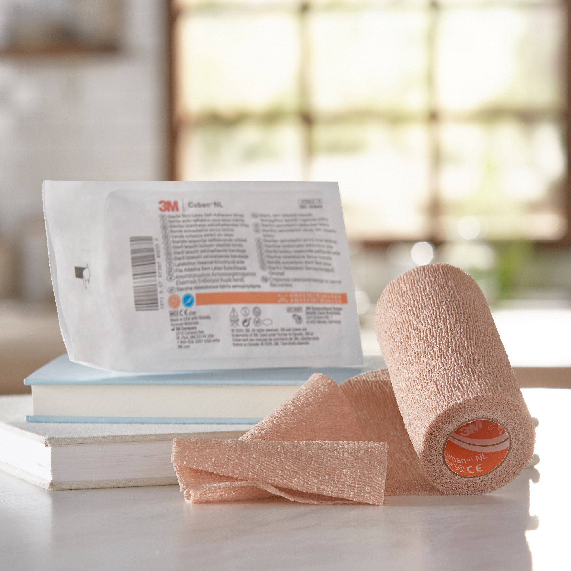 Solventum Corporation 2084S - 3M™ Coban™ LF Self-adherent Closure Cohesive Bandage, 4 Inch x 5 Yard - 1/Each, 18/Case