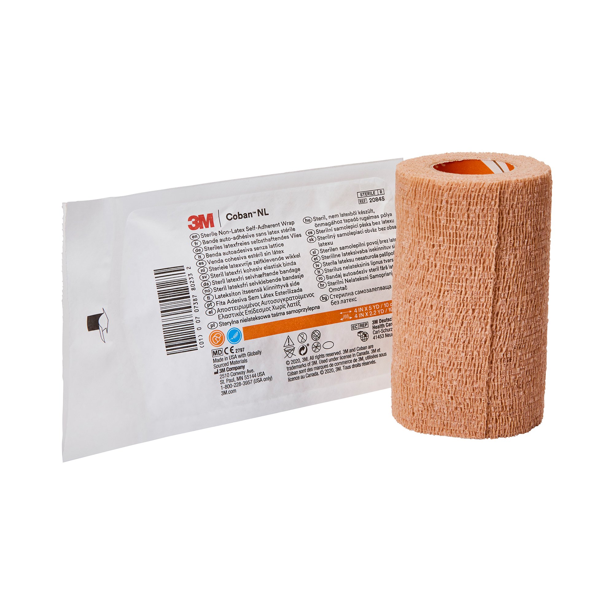 Solventum Corporation - 2084S 3M™ Coban™ LF Self-adherent Closure Cohesive Bandage