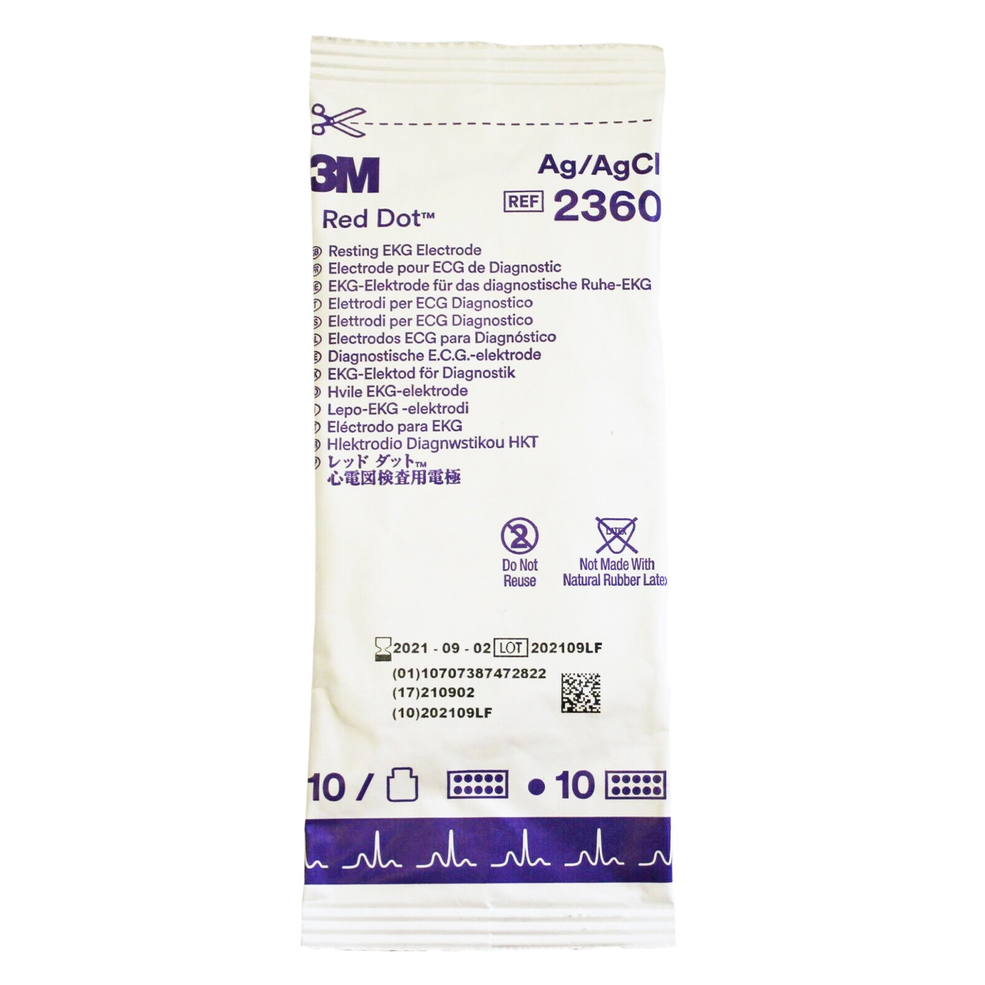 Solventum Corporation - 2360 3M™ Red Dot™ EKG Tab Electrode