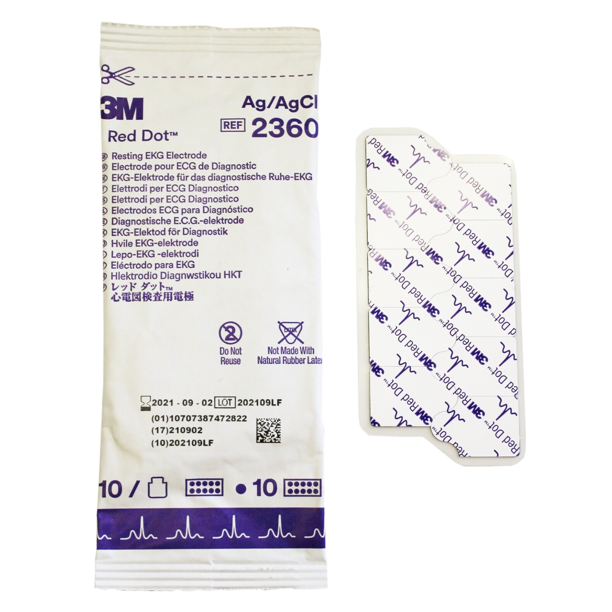 Solventum Corporation - 2360 3M™ Red Dot™ EKG Tab Electrode