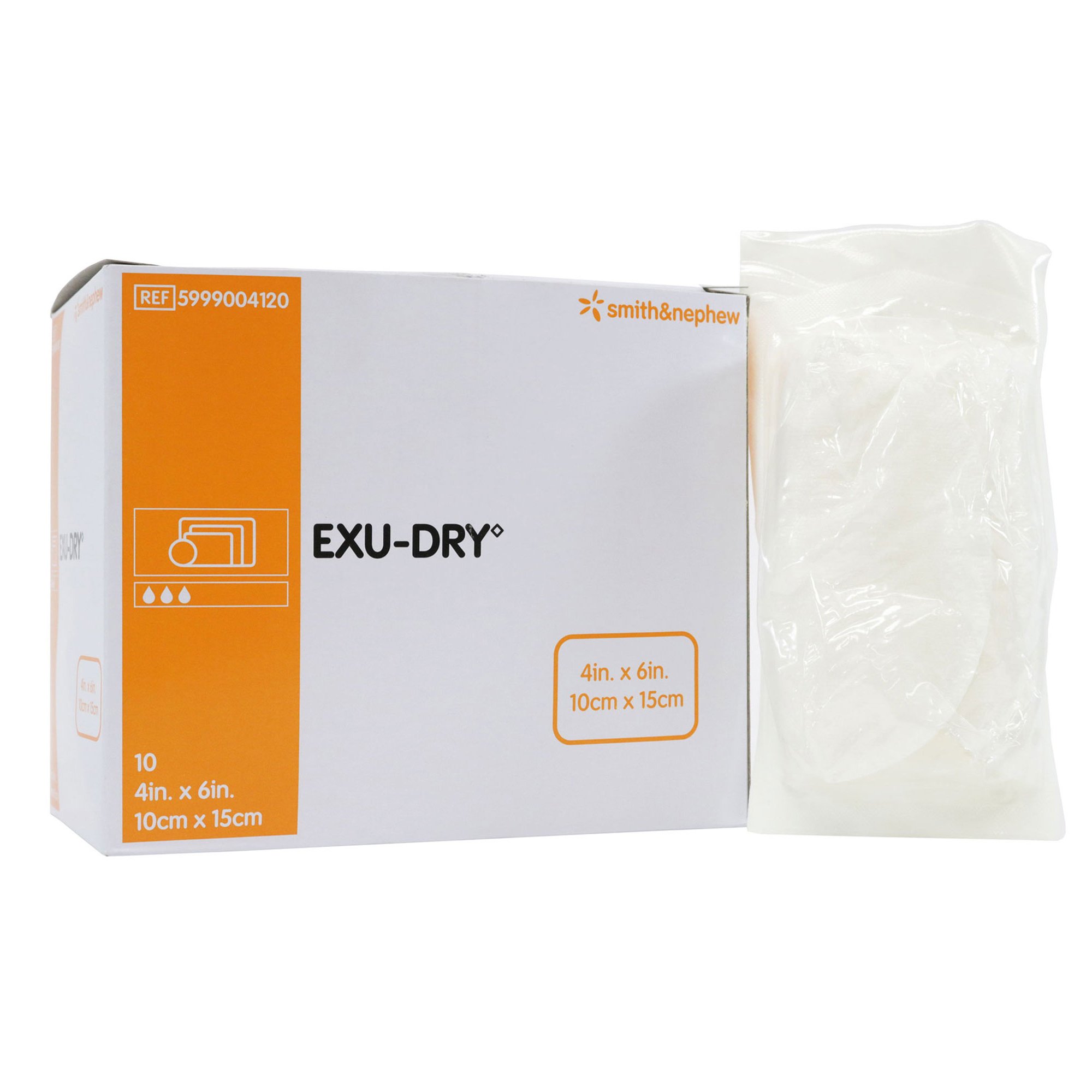 Smith & Nephew - 5999004120 Smith & Nephew Exu-Dry Anti-Shear Super Absorbent Dressing