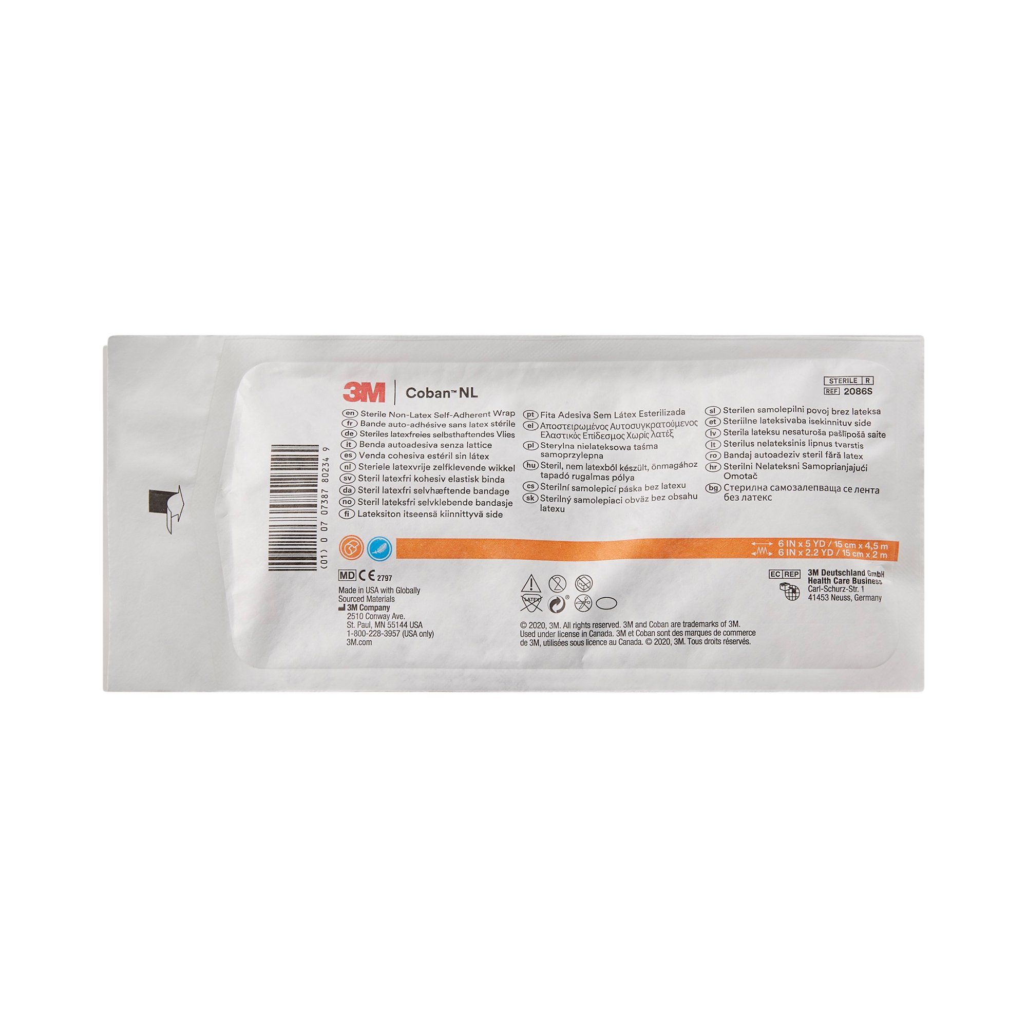 Solventum Corporation - 2086S 3M™ Coban™ LF Self-adherent Closure Cohesive Bandage