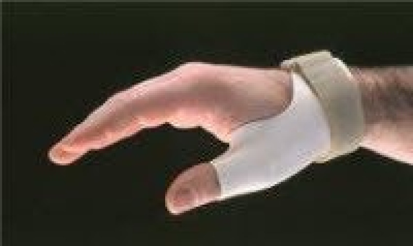 Alimed - 2970002083 Thumb Spica Splint European Adult Small Hook and Loop Strap Closure Left Hand White