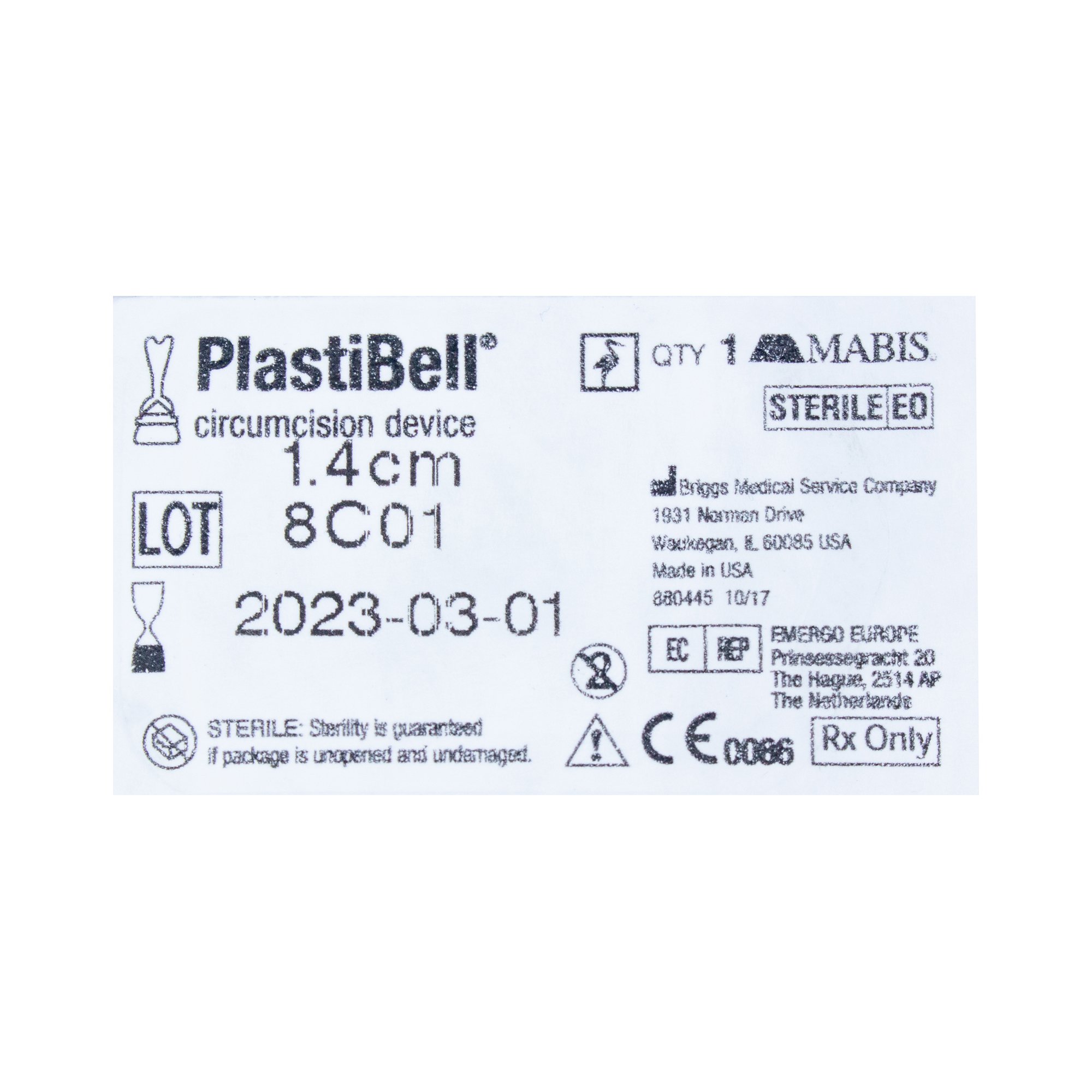 Aspen Surgical Products 9214 - Plastibell® Circumcision Device - 1/Each, 125/Box