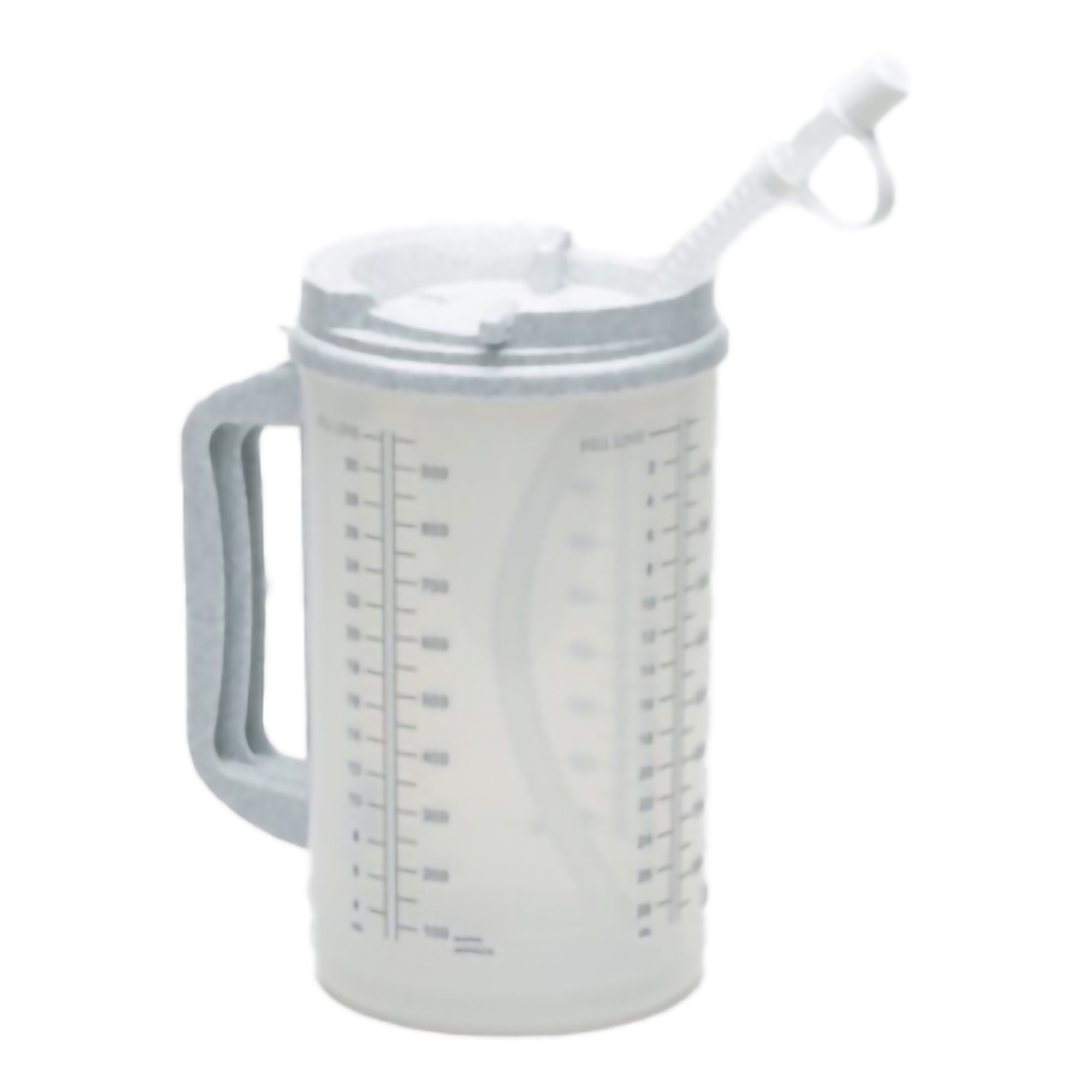 Medegen Medical Products LLC - H206-01 Insulated Drinking Mug Medegen 32 oz. Polypropylene Translucent Reusable
