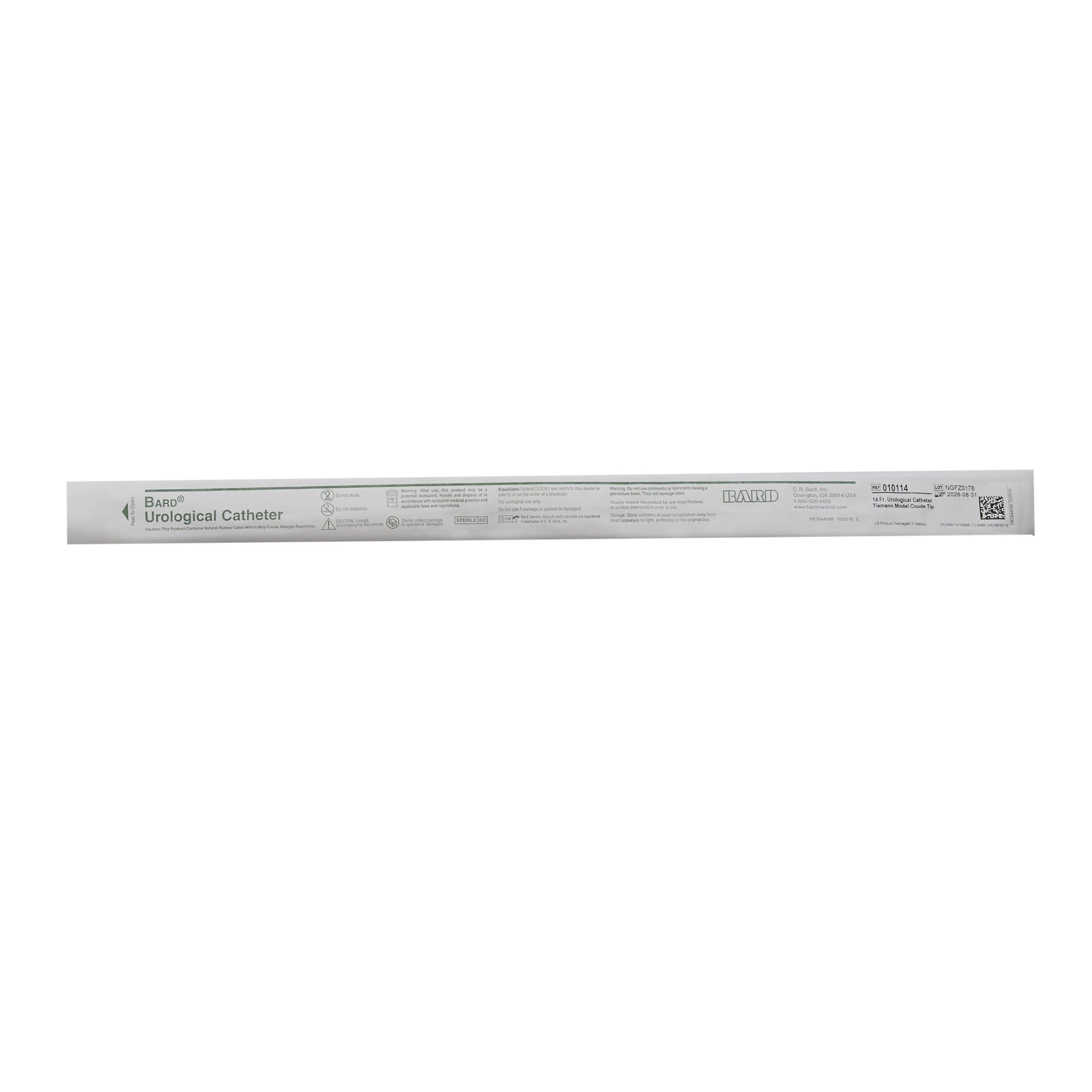 Bard - 010114 Bard® Intermittent Urethral Rubber Catheter