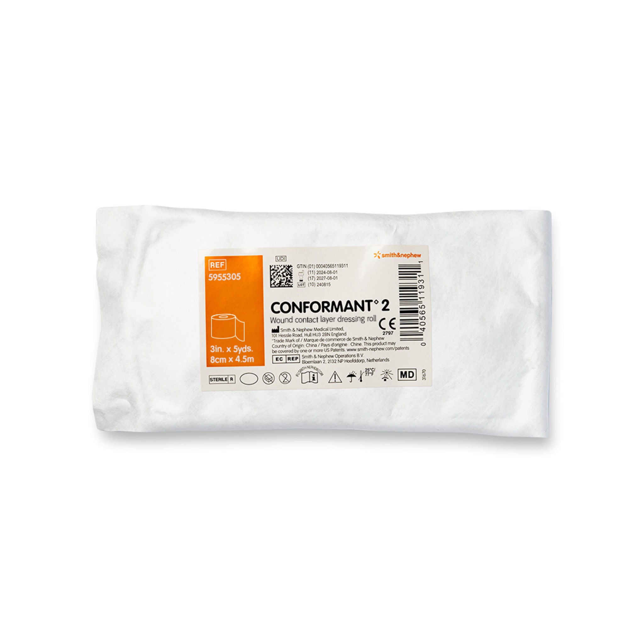 Smith & Nephew - 5955305 Wound Contact Layer Dressing Conformant 2 3 Inch X 5 Yard Sterile