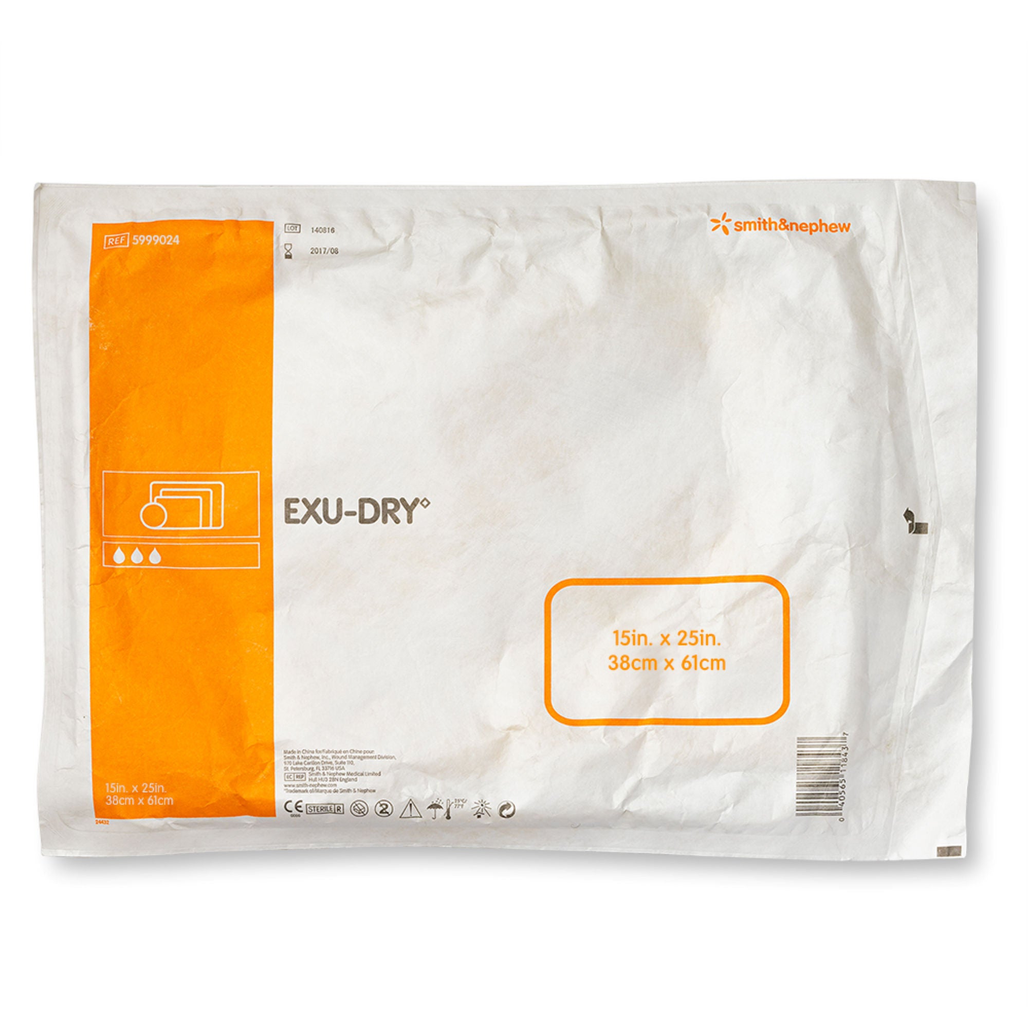 Smith & Nephew - 5999024 Smith & Nephew Exu-Dry Anti-Shear Super Absorbent Dressing