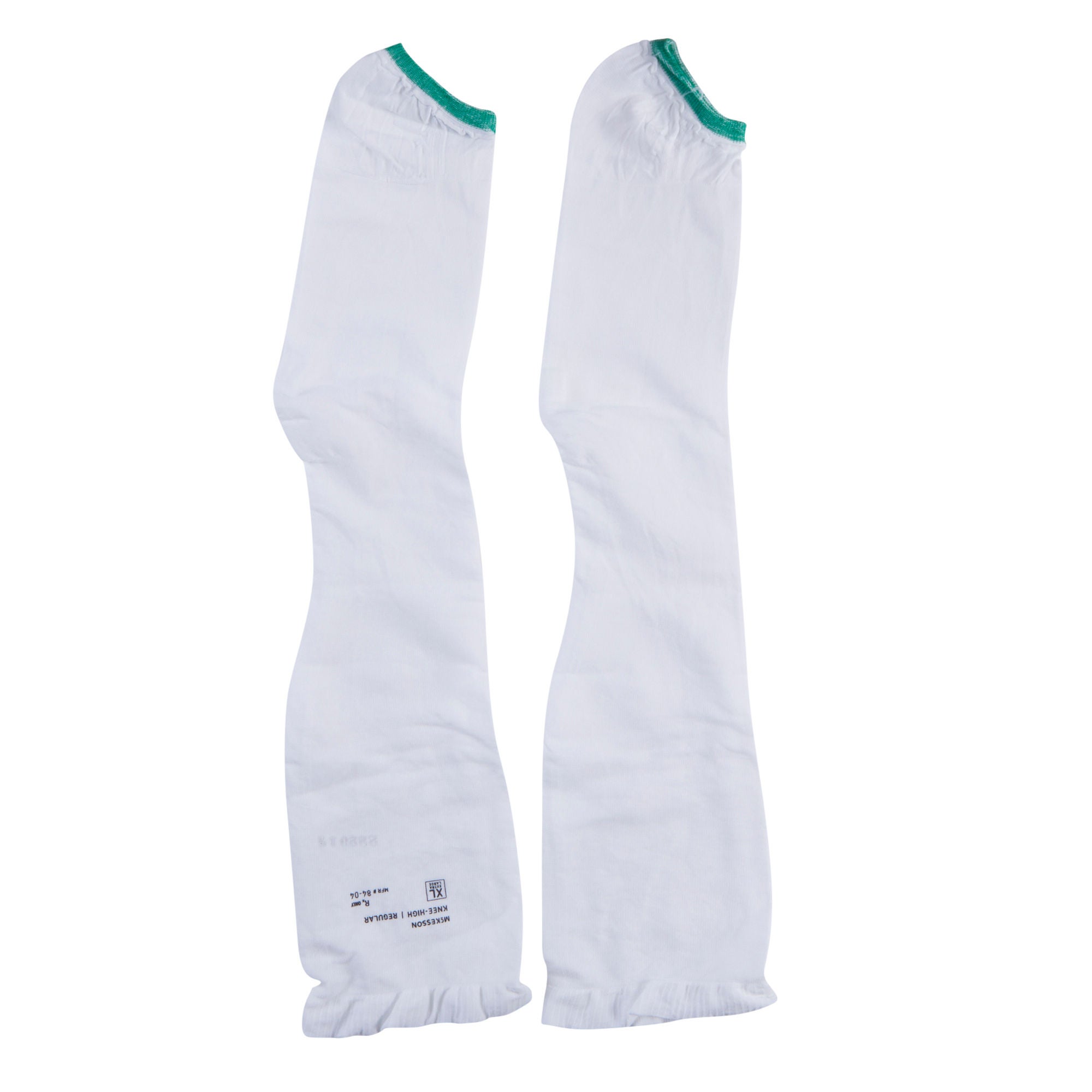 McKesson Brand - 84-04 Anti-embolism Stocking McKesson Knee High X-Large / Regular White Inspection Toe