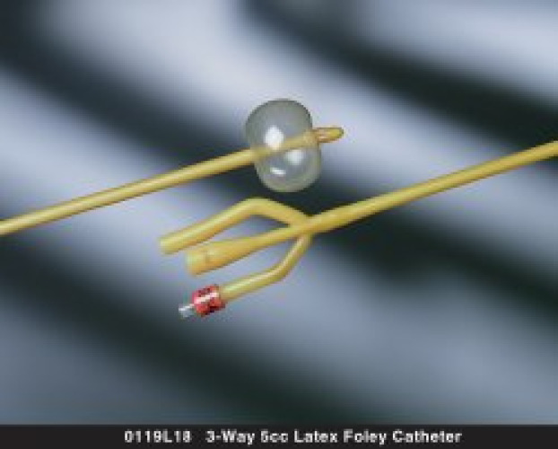 Bard 0119L18 - Bard® Lubricath® Foley Catheter, 18 Fr. - 1/Each, 12/Dozen, 12/Case