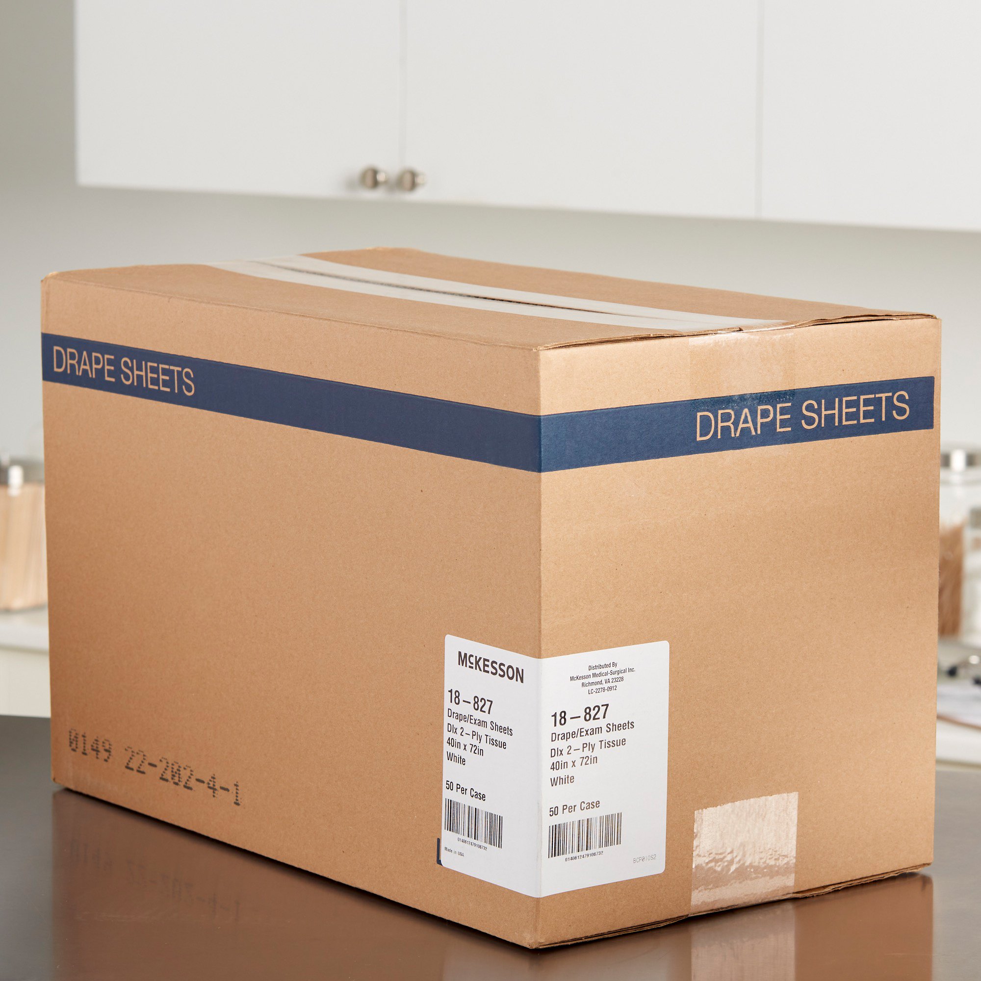 McKesson Brand 18-827 - McKesson Nonsterile Physical Exam Drape, 40 x 72 Inch - 50/Case