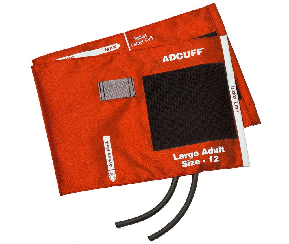 American Diagnostic Corp - 845-12XOR-2 Reusable Blood Pressure Cuff Adcuff™ 34 to 50 cm Arm Nylon Cuff Large Adult Cuff