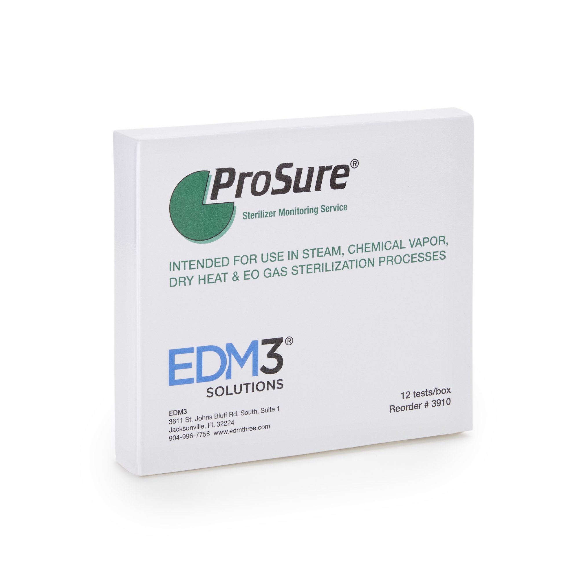 EDM 3 LLC 3910 - ProSure® Sterilizer Monitoring Mail-In Service - 1/Each, 12/Kit