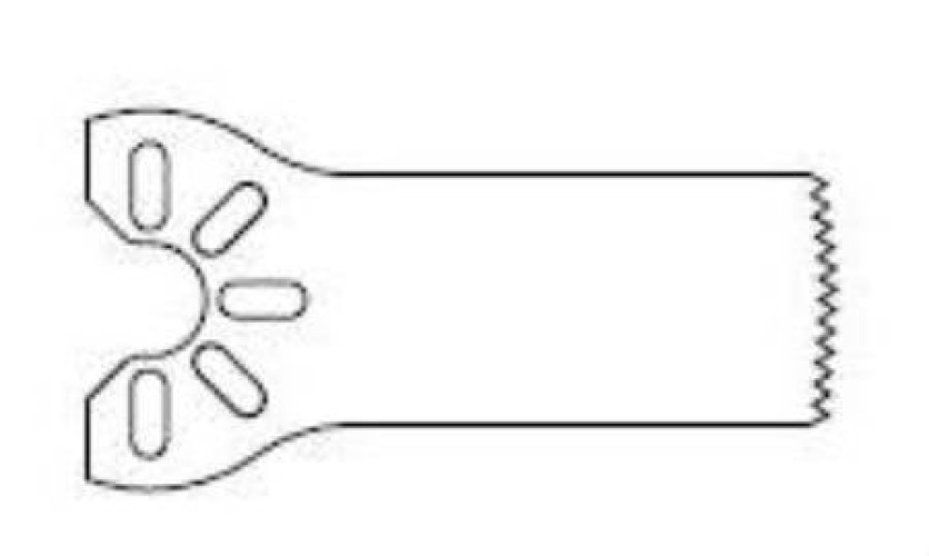 Stryker - 2296-003-125 Saw Blade Precision™ Thin Sagittal Medium Long Radial Edge, Fine Tooth