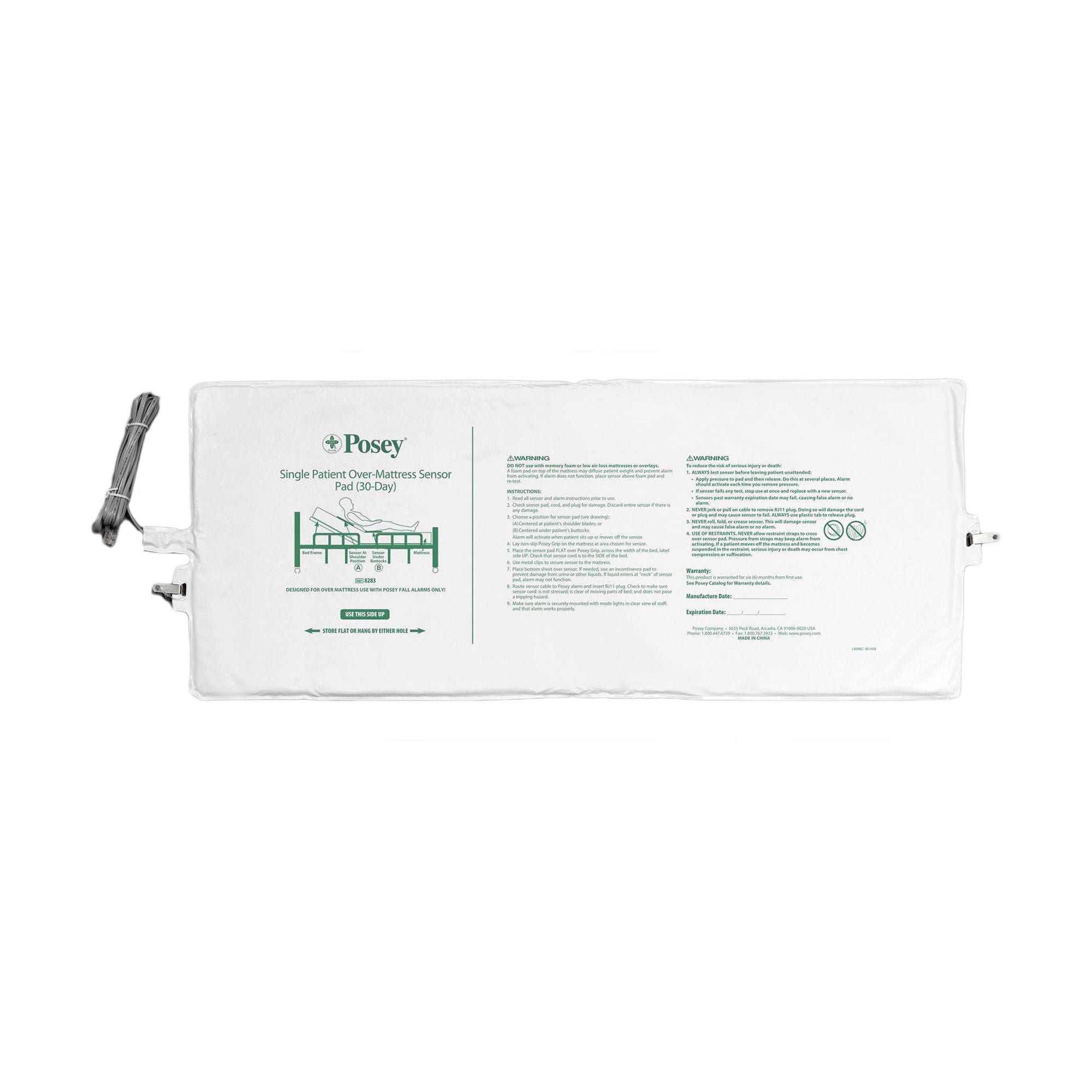 Tidi Products - 8283 Fall Management Bed Sensor Pad