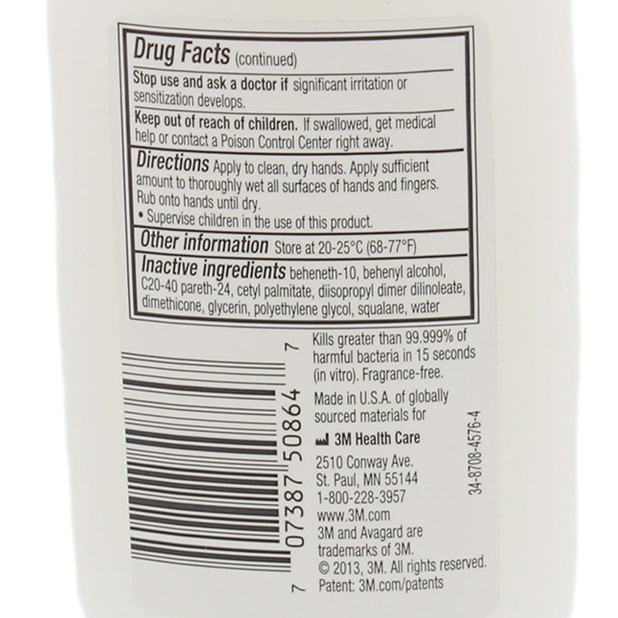 Solventum Corporation - 9221 3M Avagard D Hand Antiseptic with Moisturizers