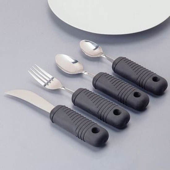 Performance Health - 081288018 Utensil Set Sure Grip™ Stainless Steel Reusable