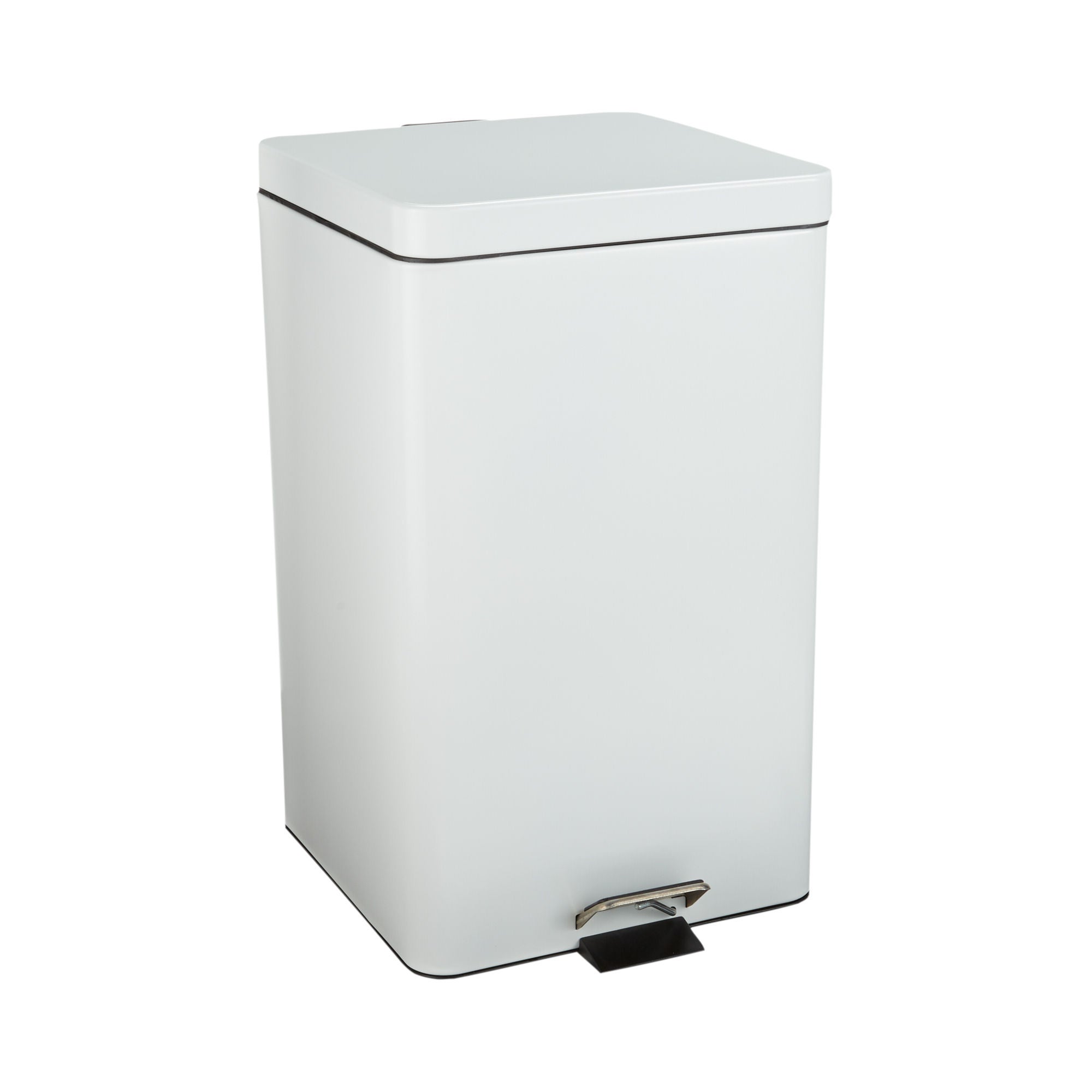 McKesson Brand - 81-35266 Trash Can McKesson 32 Quart / 8 gal. White Steel Square