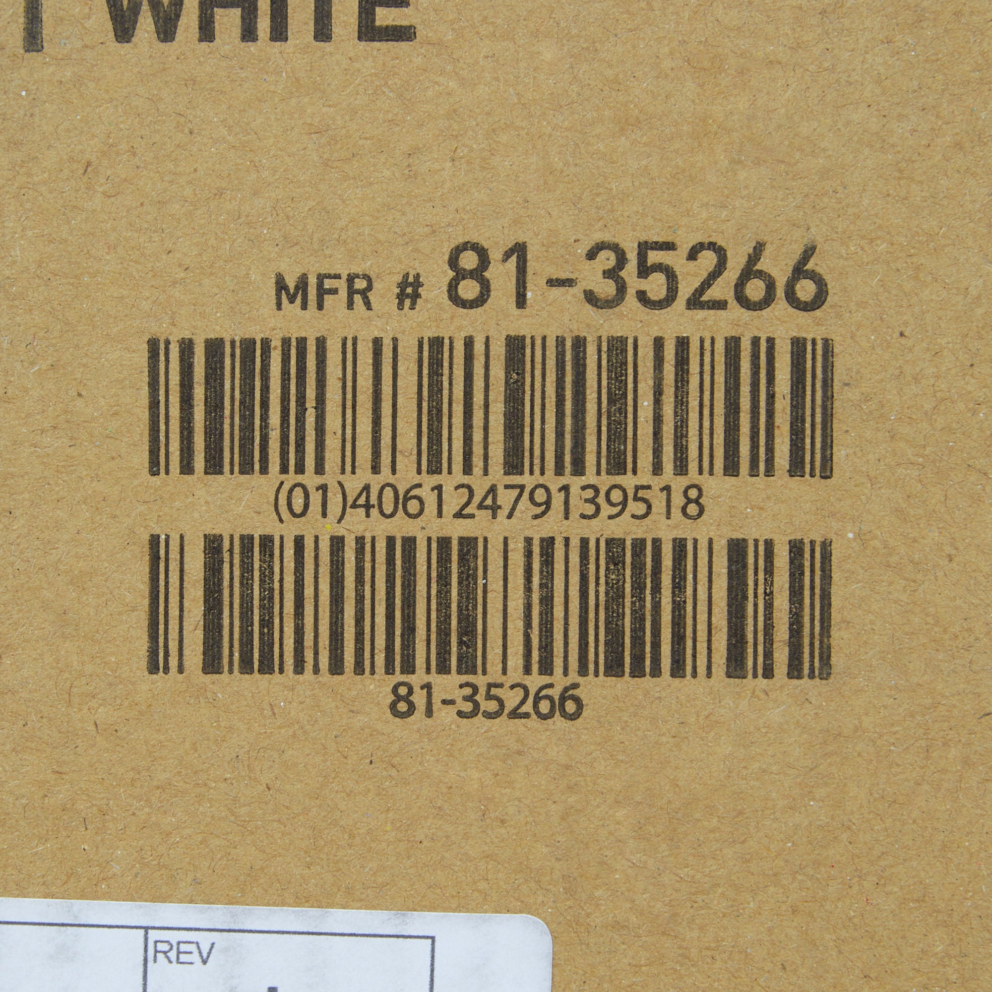 McKesson Brand - 81-35266 Trash Can McKesson 32 Quart / 8 gal. White Steel Square