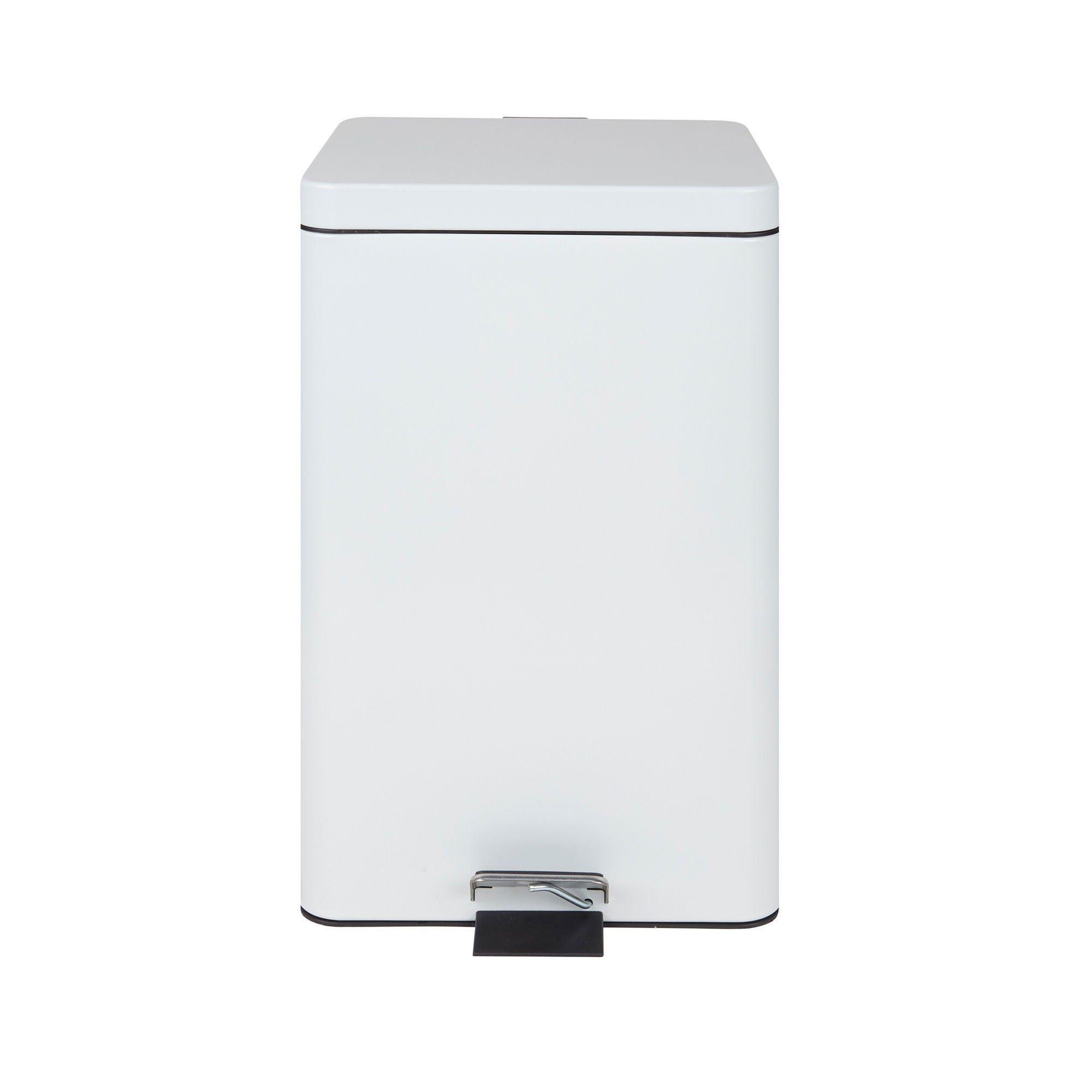 McKesson Brand - 81-35266 Trash Can McKesson 32 Quart / 8 gal. White Steel Square