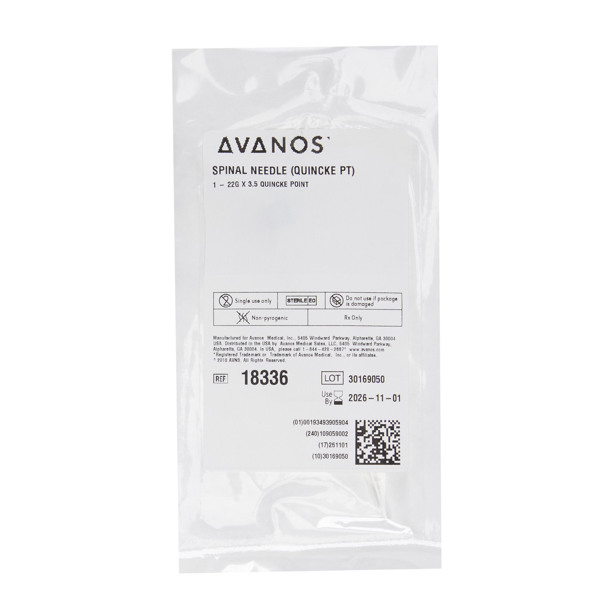 AVANOS Spinal Needle 18336 by Avanos Medical Sales