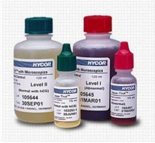LGC Clinical Diagnostics Inc - K-87112 Urine Chemistry Control Set KOVA® Liqua-Trol™ Urine Dipstick Testing Abnormal Level / Normal Level with hCG 6 X 15 mL