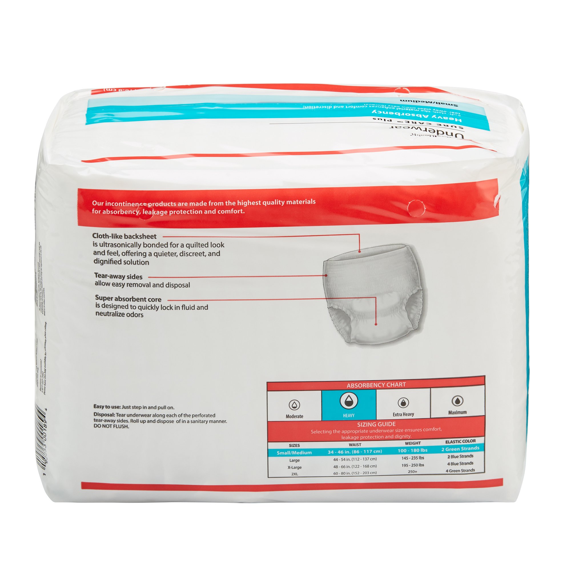 Cardinal - 1605 Sure Care™ Plus Heavy Absorbent Underwear