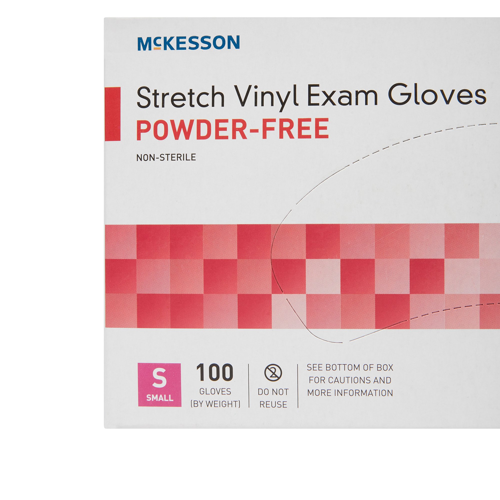 McKesson Brand 14-814 - McKesson Stretch Vinyl Exam Glove, Small, Ivory - 100/Box, 1000/Case