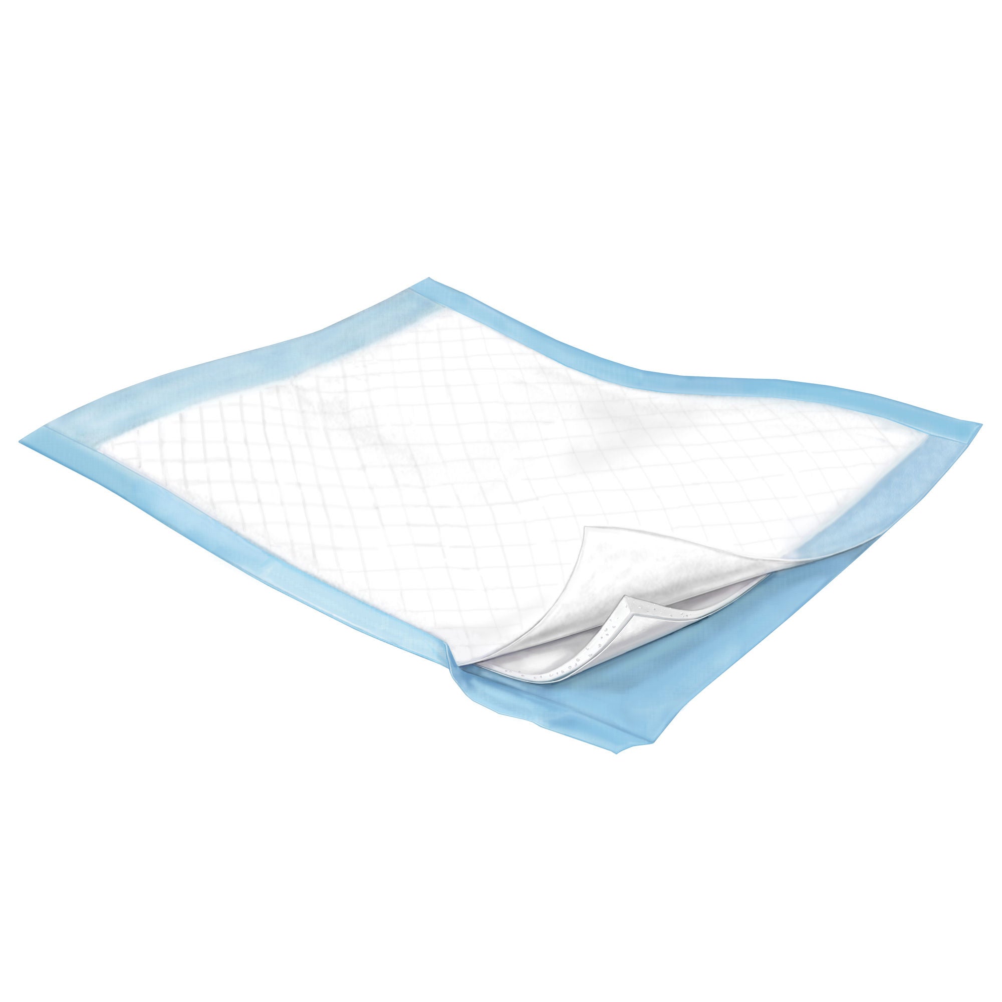 Cardinal - 7194 Disposable Underpad Wings™ Plus 23 X 36 Inch Fluff / Polymer Heavy Absorbency