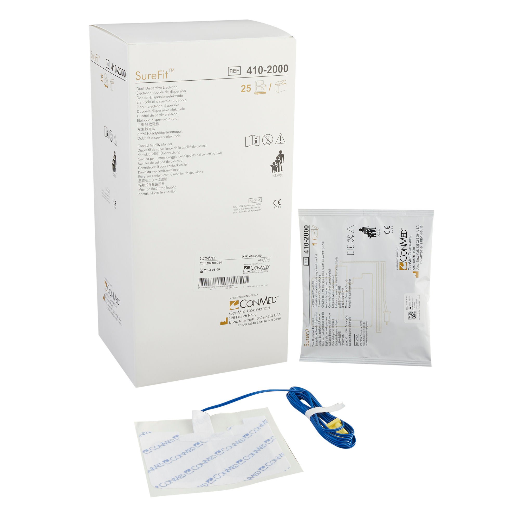 Conmed - 410-2000 SureFit™ Split Grounding Pad