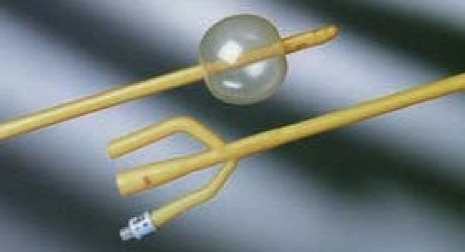 Bard - 0167V24S Foley Catheter Bardex® 3-Way Standard Tip 30 cc Balloon 24 Fr. Latex