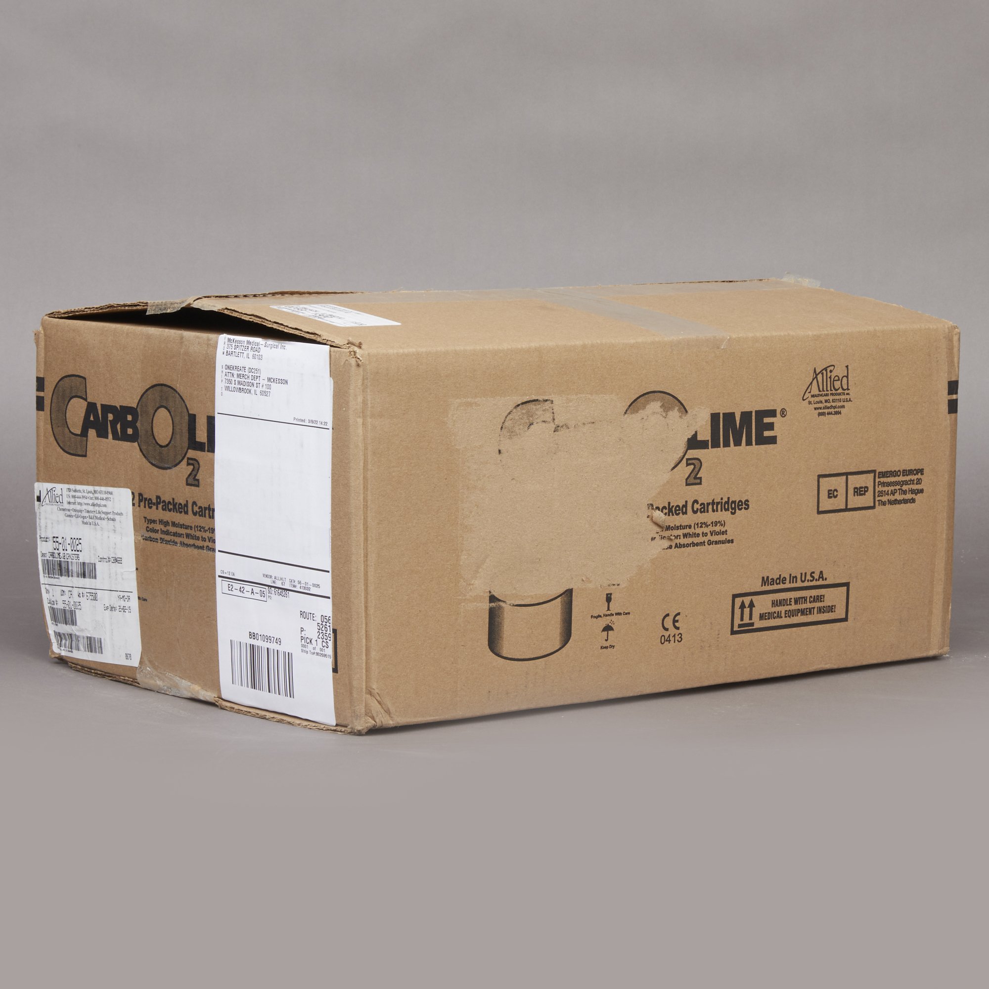 Allied Healthcare 55-01-0025 - Carbo2Lime™ CO2 Absorbent - 1/Each, 12/Case