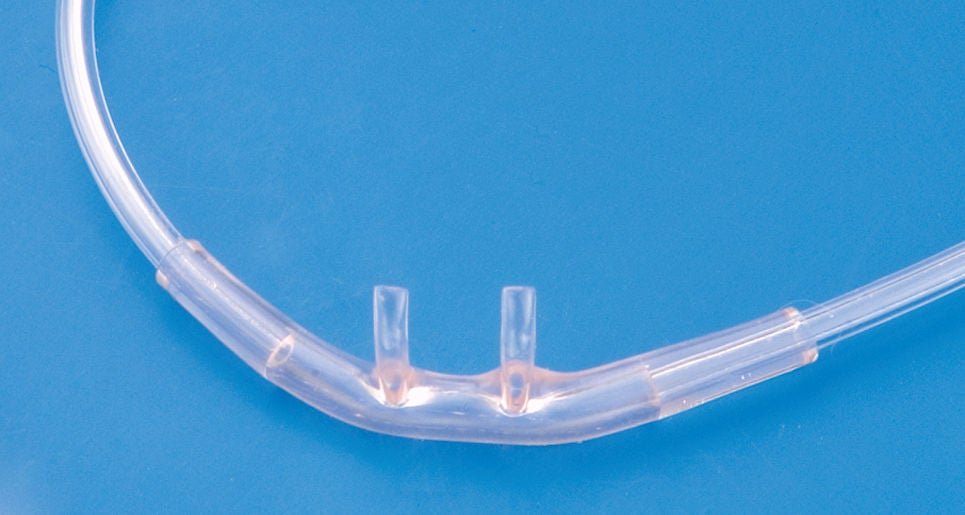 Vyaire Medical - 002600 Nasal Cannula AirLife® Adult Curved Prongs 7 Foot Tubing Low Flow Rate