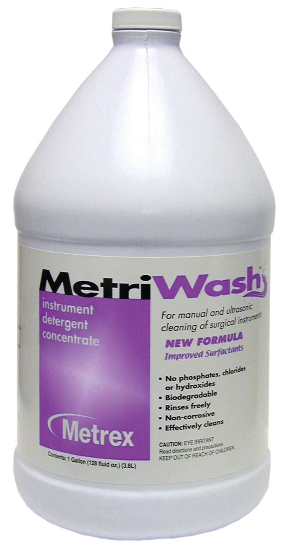 Metrex Research - 10-3300 Instrument Detergent MetriWash® Liquid Concentrate 1 gal. Jug Unscented