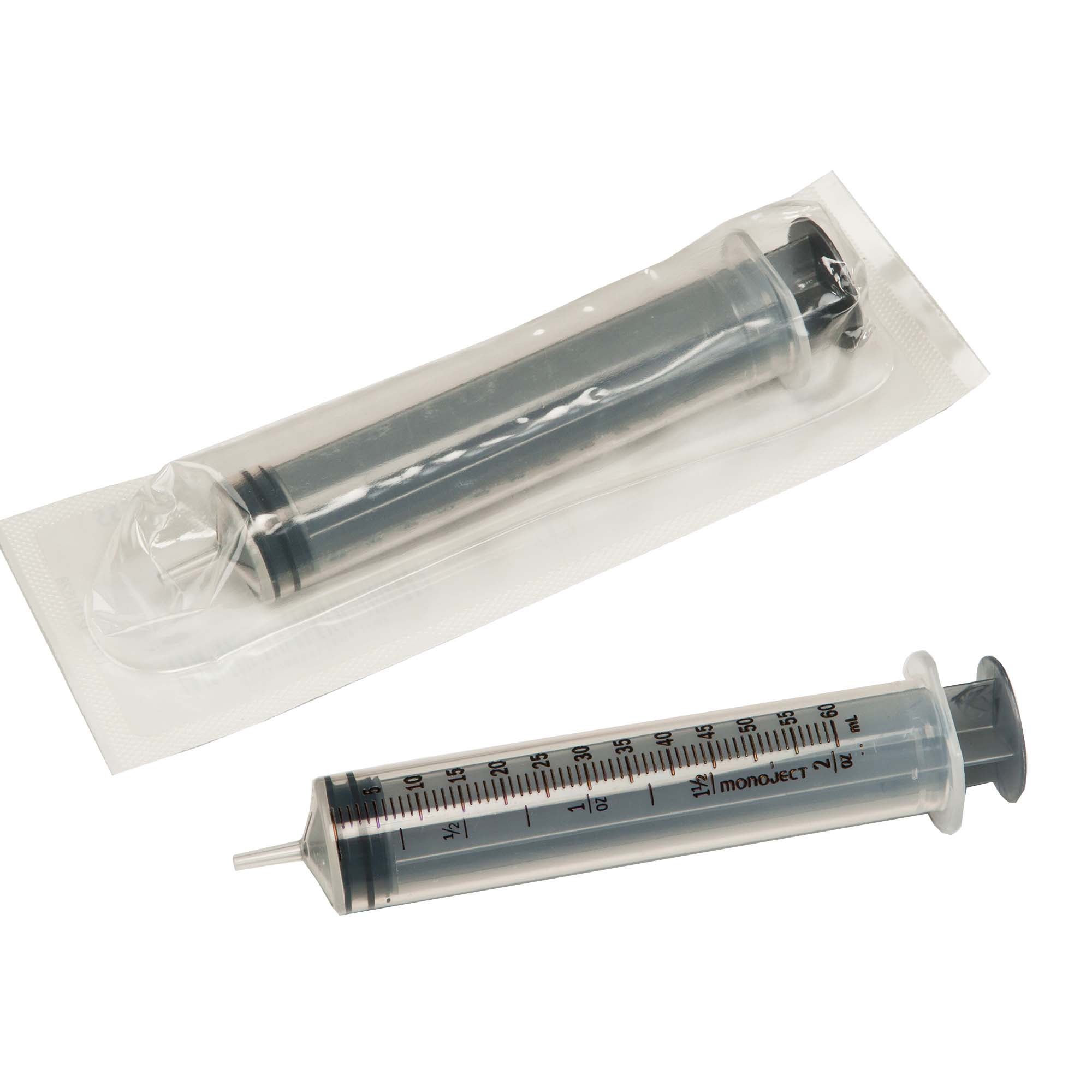 Cardinal - 1186000555 General Purpose Syringe Monoject™ SoftPack 60 mL Luer Slip Tip Without Safety